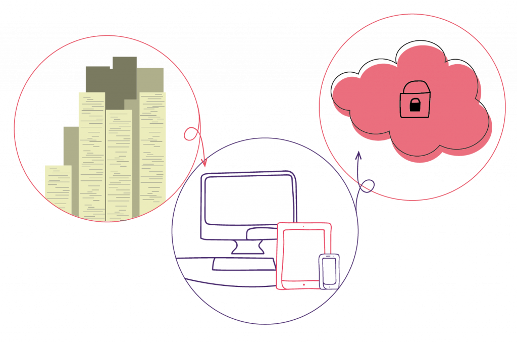 Balance illustrant les économies de gestion permises par Logicim